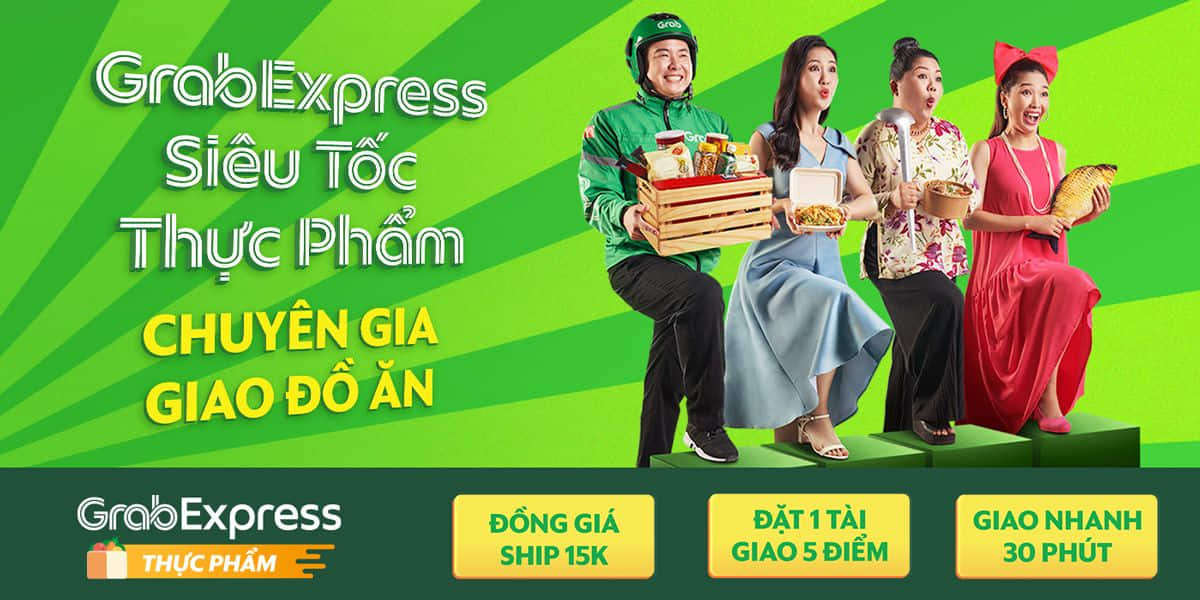 grab express siêu tốc đồ ăn