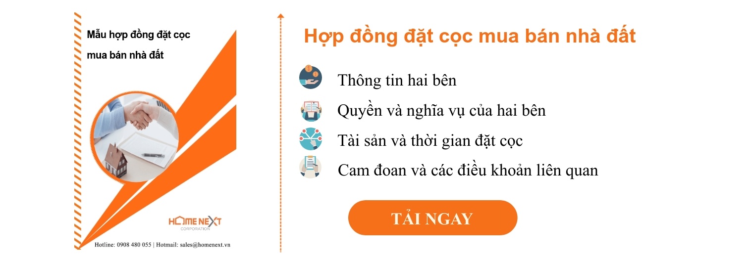 Hợp đồng đặt cọc mua bán nahf đất