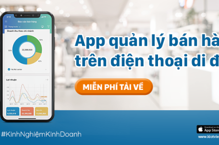 App quản lý bán hàng trên điện thoại di động