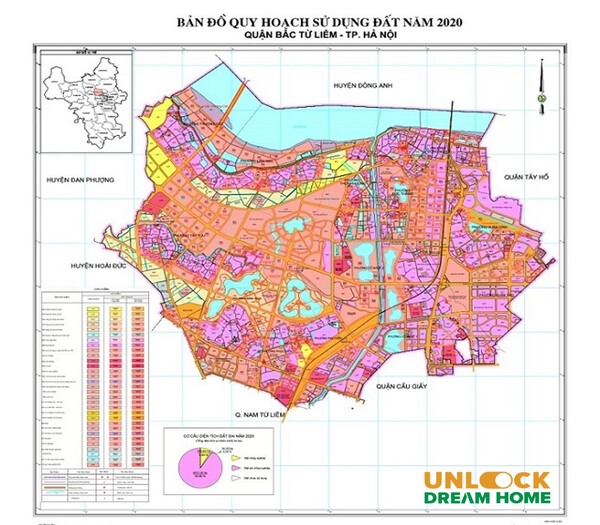 Bản đồ quy hoạch Bắc Từ Liêm