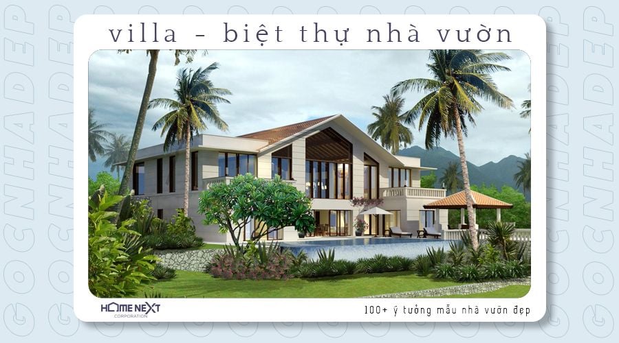 Villa sang chảnh mang cảm giác mát mẻ như đang ngoài bãi biển du ngoạn