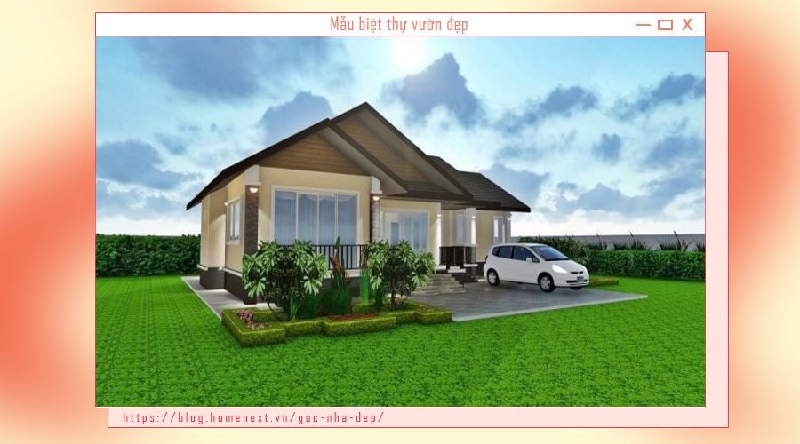 mẫu nhà vườn Bungalow