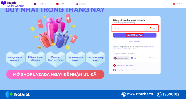 dang ky ban hang tren lazada