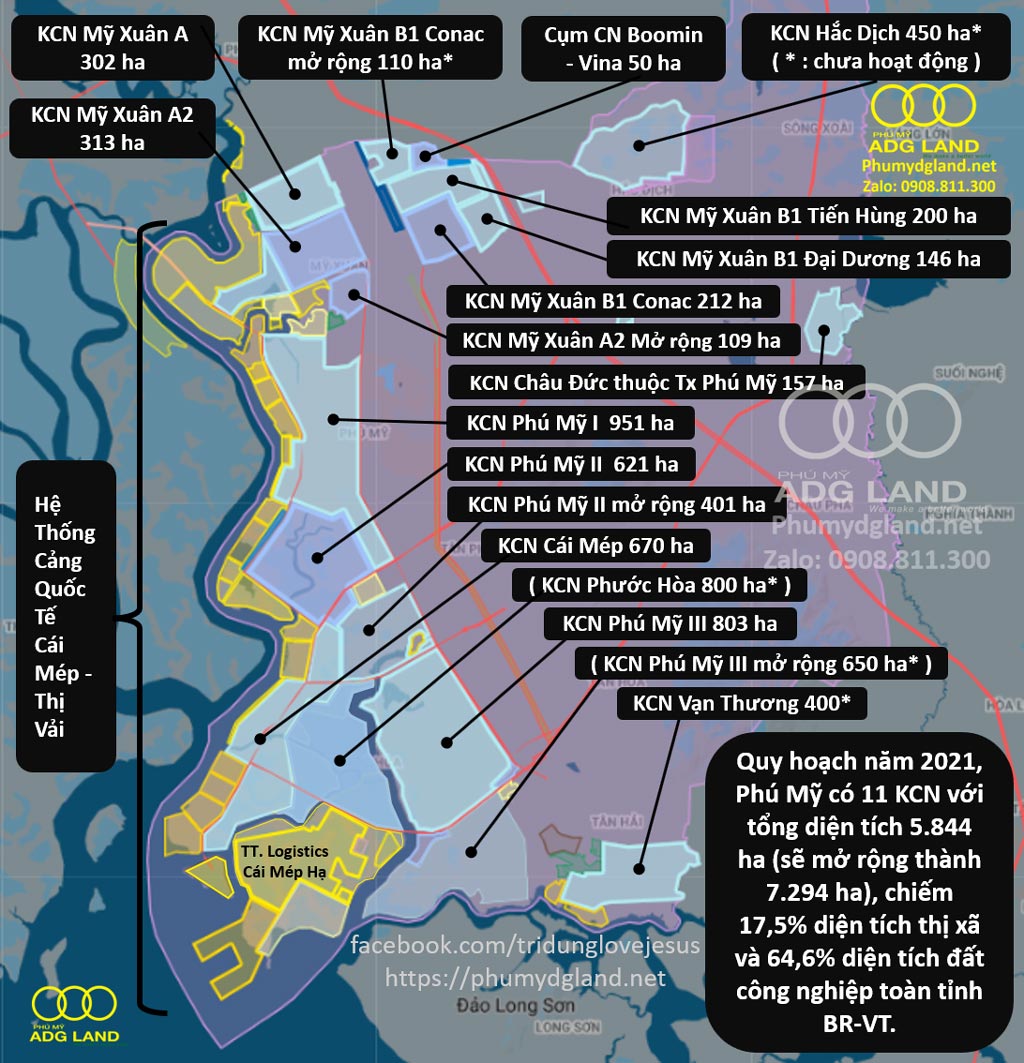 Cac KCN du kien tai Phu My 2 2