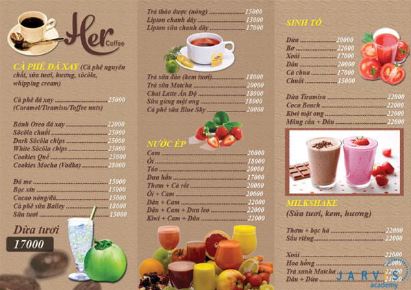 Thiết kế menu