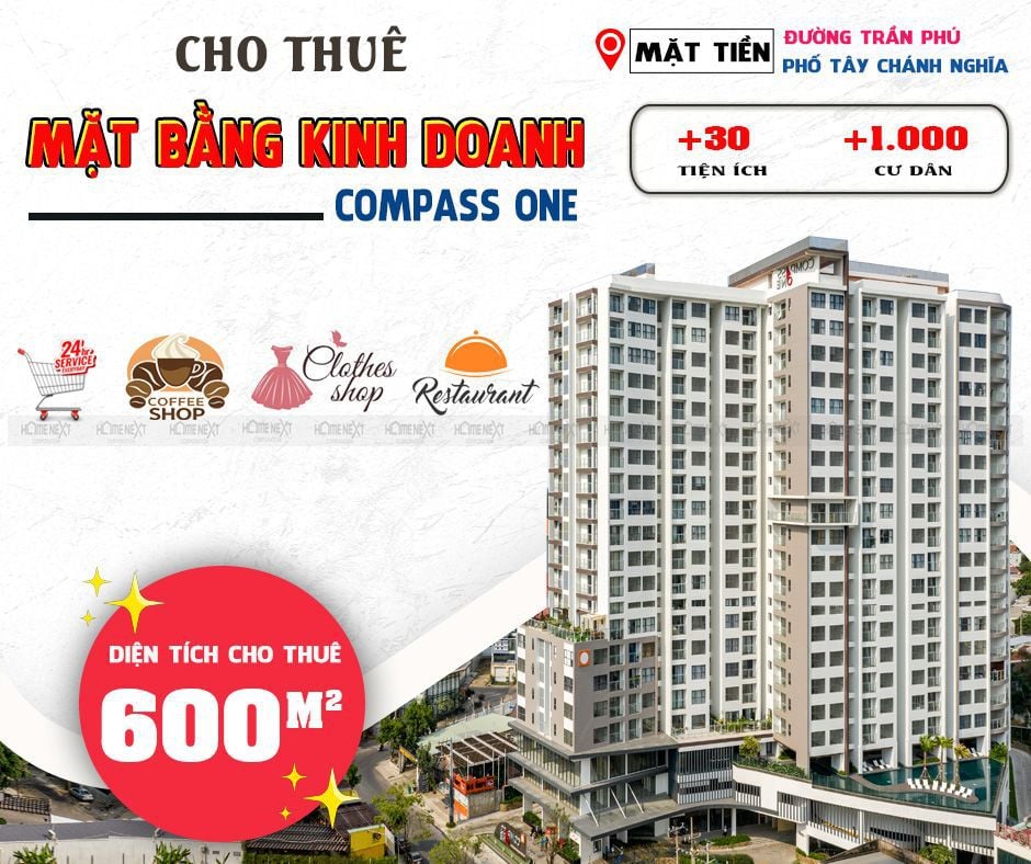 cho thuê mặt bằng kinh doanh thủ dầu một dự án compass one