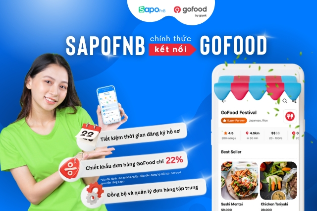 Đăng ký bán hàng trên GoFood qua Sapo FnB