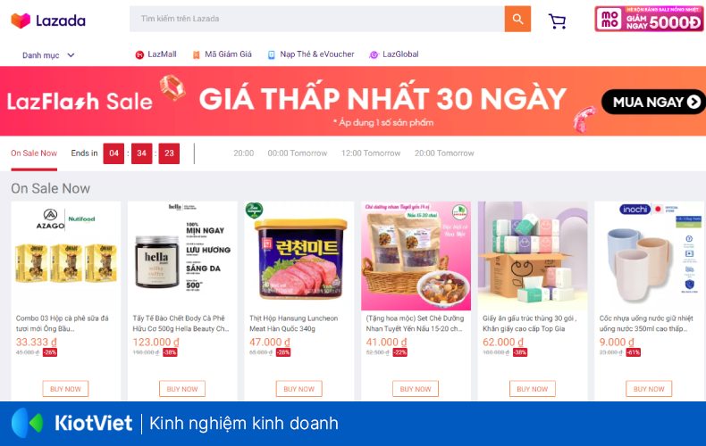 Dang san pham Lazada