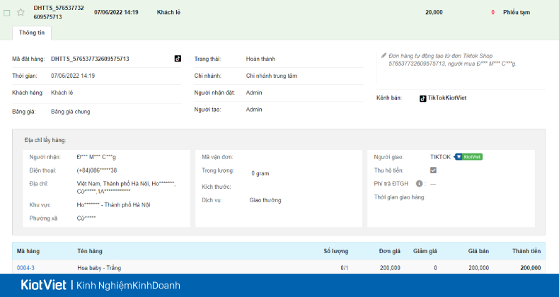 quan ly don hang tiktok shop