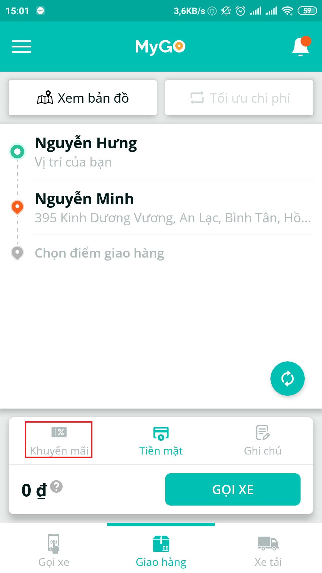 Dịch vụ vận chuyển hàng hóa MyGo 