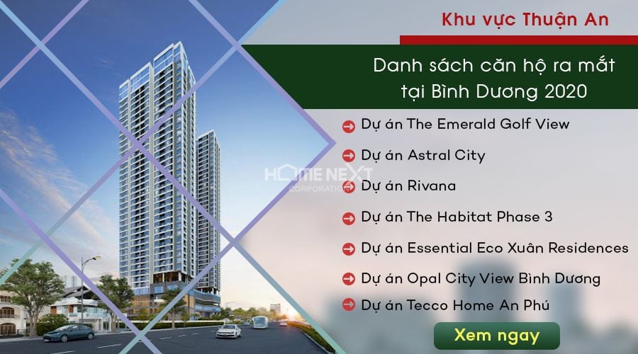 dự án căn hộ chung cư tại Thuận An