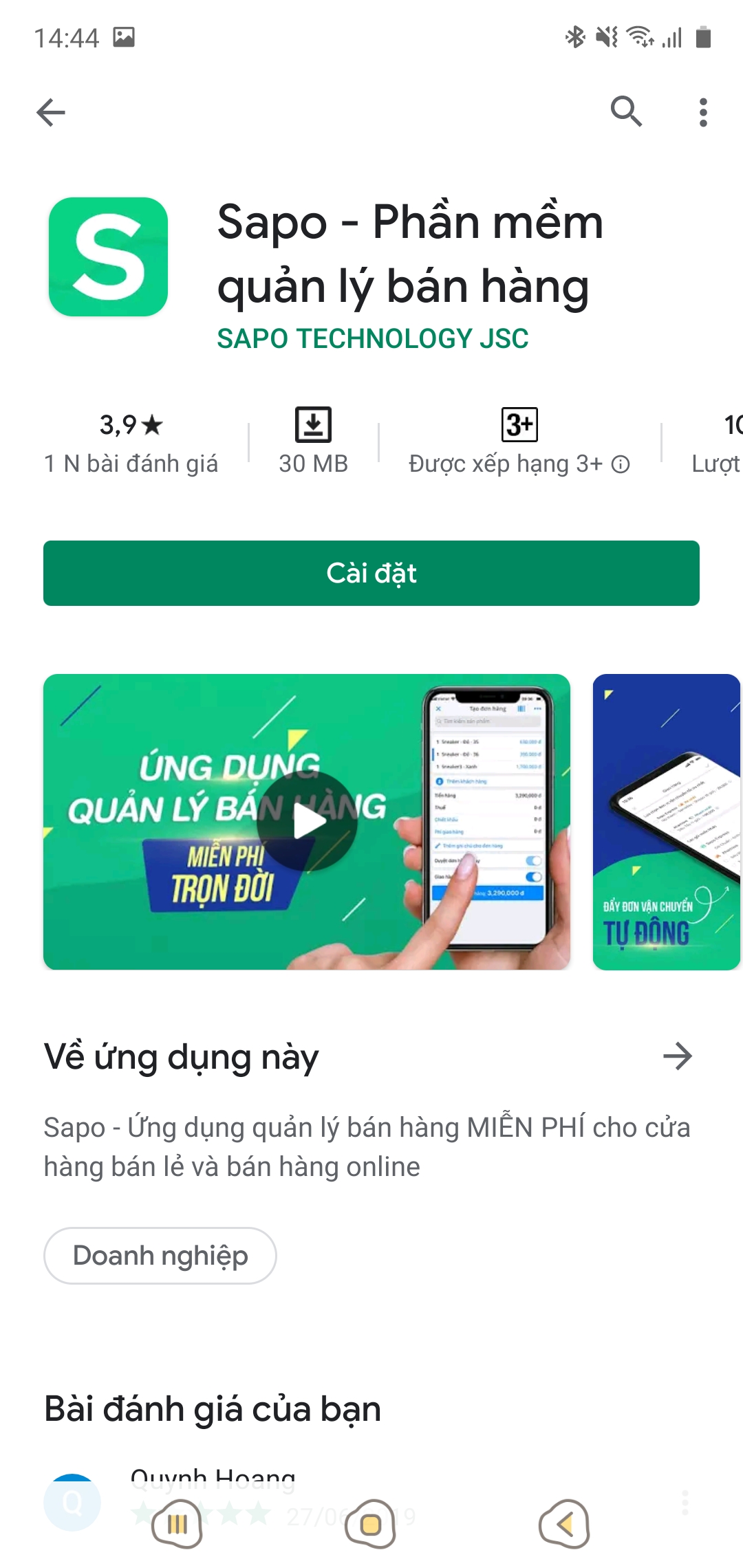 Hướng dẫn cài đặt app ship hàng giá rẻ Sapo