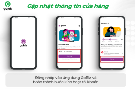 Đăng nhập và kích hoạt tài khoản Gobiz