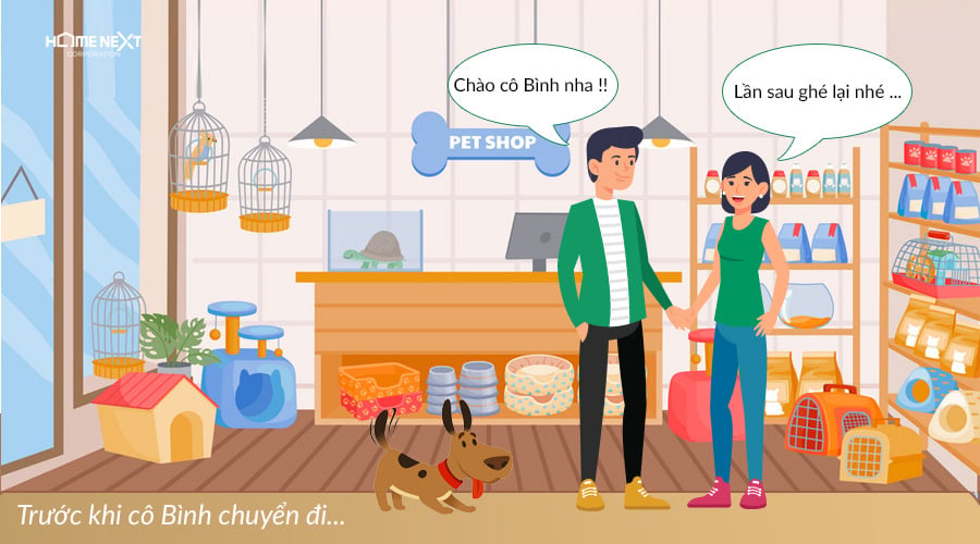 chăm sóc thú cưng là trách nhiêm của chủ khi sống tại chung cư