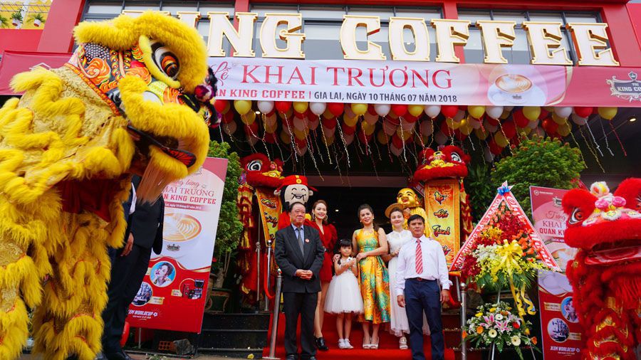 khai trương hoạt động kinh doanh quán cafe