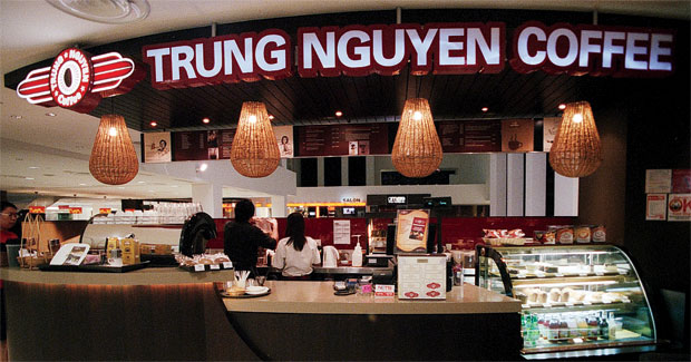 trung nguyên là mô hình cafe take away