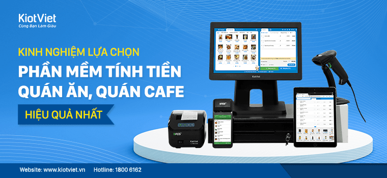 Phần mềm tính tiền quán ăn, quán cafe