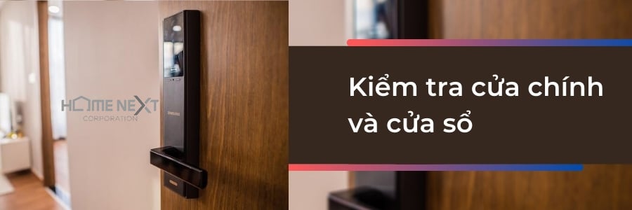 kiểm tra cửa chính và cửa sổ