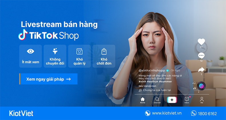 nhung van de thuong gap khi livestream ban hang tiktok shop