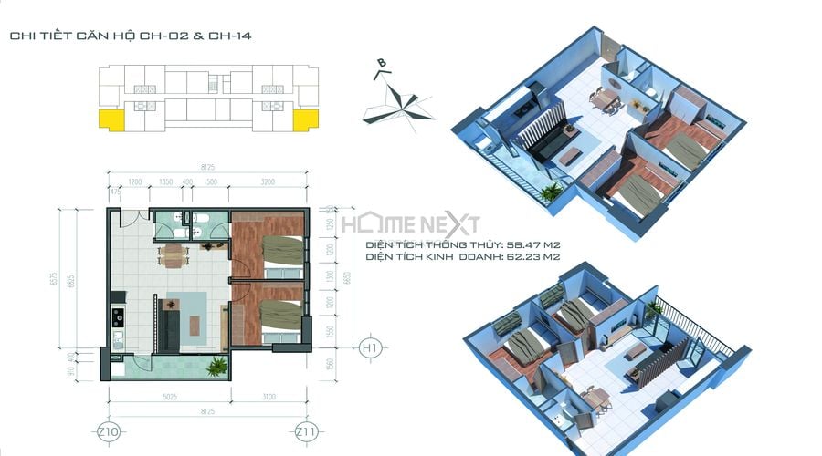 Chi tiết mặt bằng căn hộ tại Tecco Home An Phú