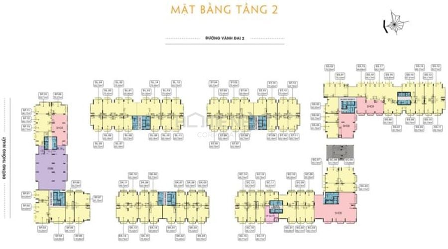 Mặt bằng tầng 2 -9X Next Gen Dĩ An