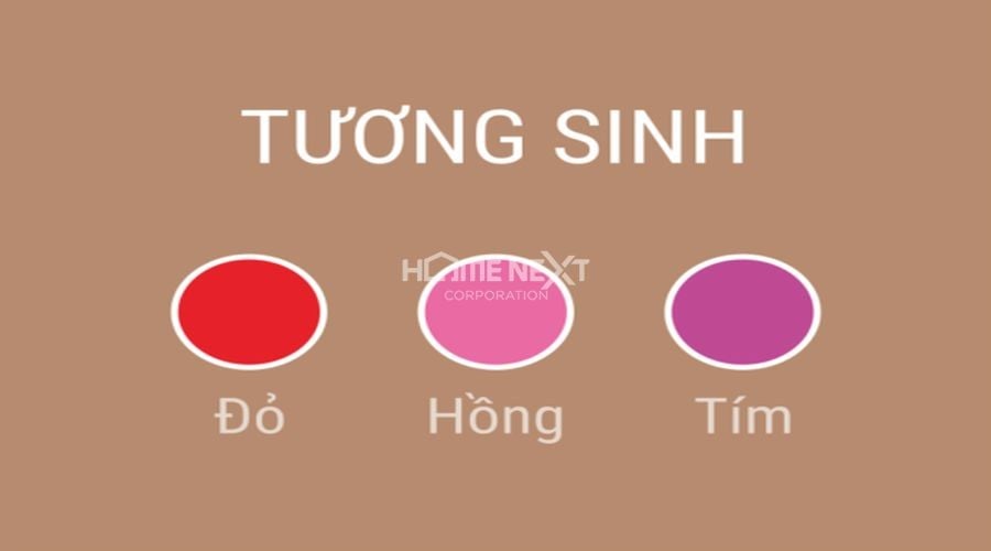 Màu tương sinh với mạng Thổ