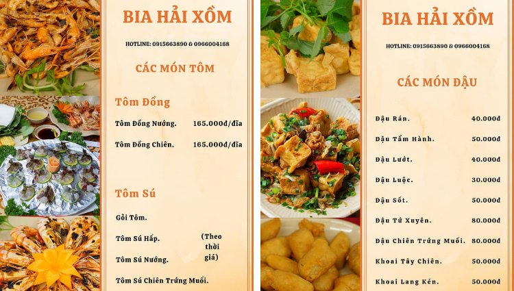 Menu quán nhậu là công cụ marketing để quảng bá thương hiệu