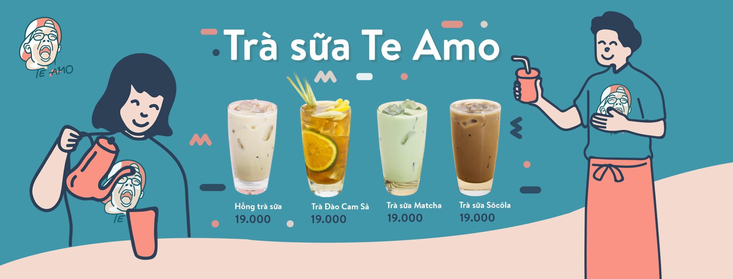 Menu trà sữa Teamo