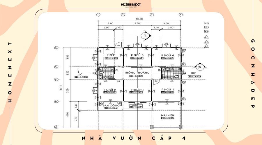 Bản vẽ chi tiết nhà cấp 4