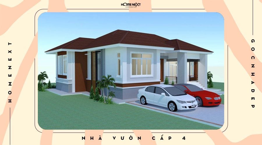 Các góc nhìn của nhà cấp 4 mái Thái 