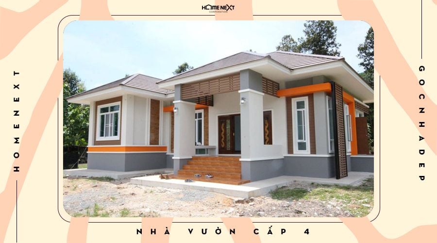 Ngôi nhà cấp 4 mái Thái thực tế 