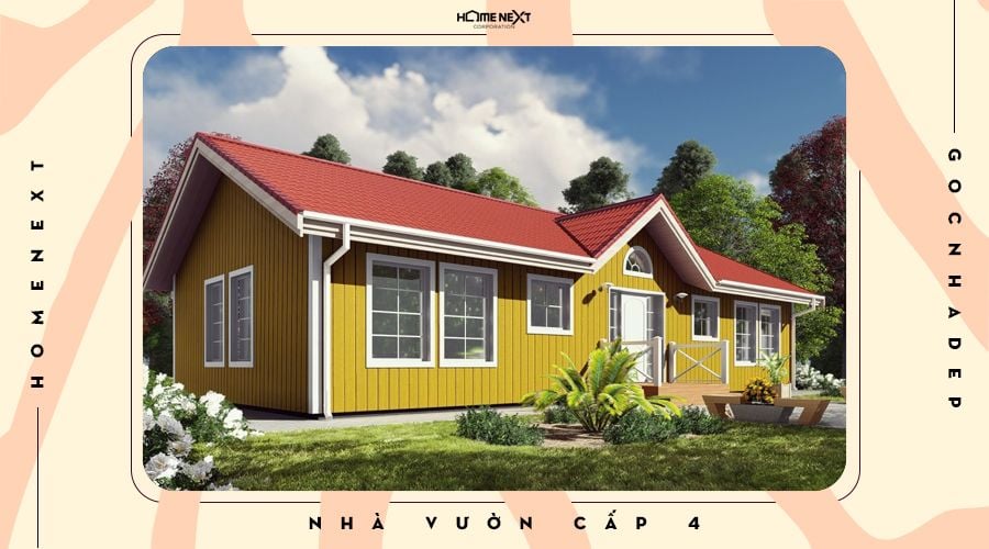 Phong cách nông trang, cổ điển cho ngôi nhà vườn cấp 4