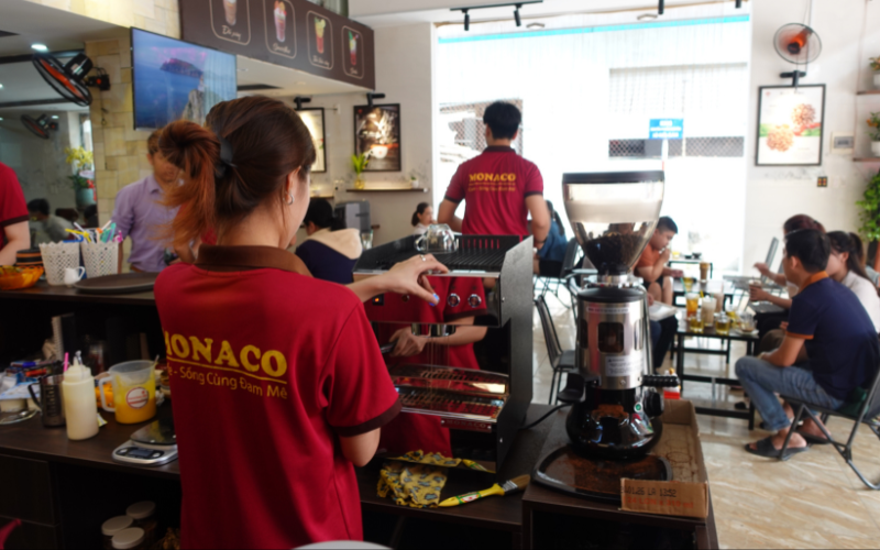 nhượng quyền monaco coffee