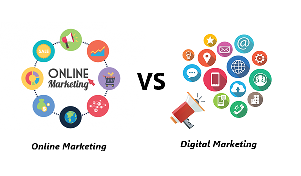 Phân biệt digital marketing và online marketing