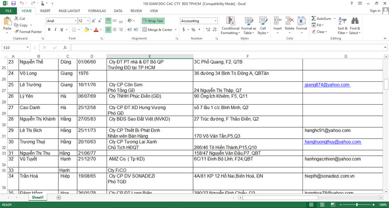 phần mềm quản lý khách hàng bằng excel