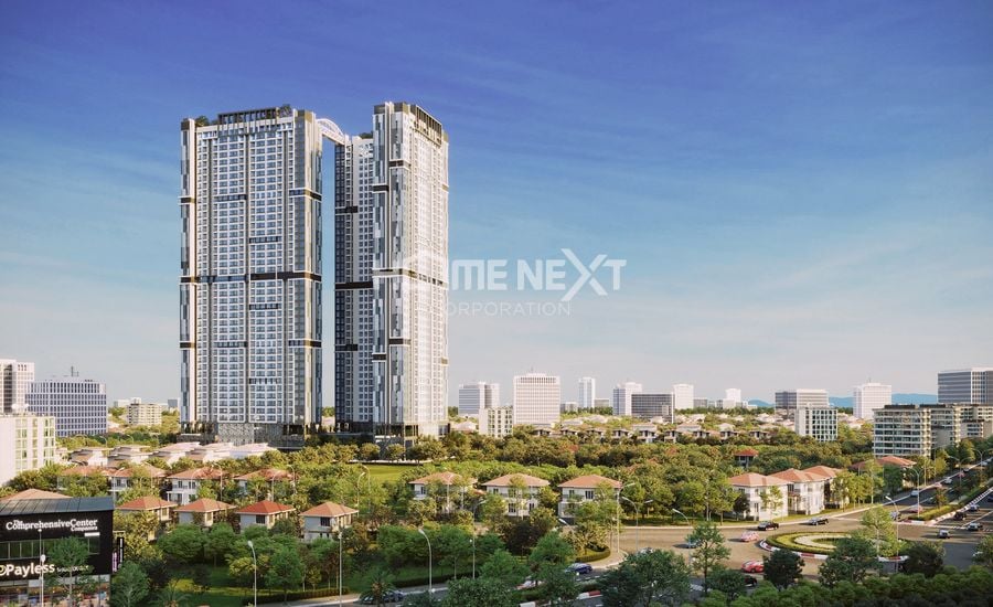 Phối cảnh chung cư Happy One Central của Vạn Xuân Group