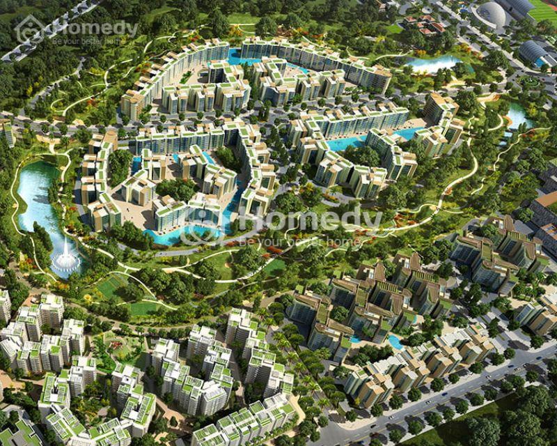 Phối cảnh tổng thể Khu đô thị Celadon City