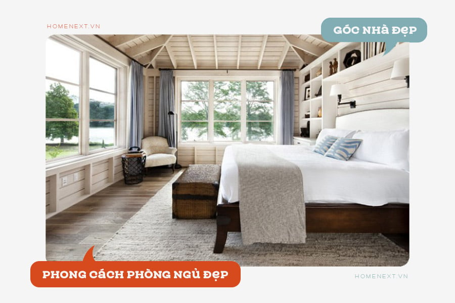 Thiết kế phòng ngủ mang phong cách Cottage