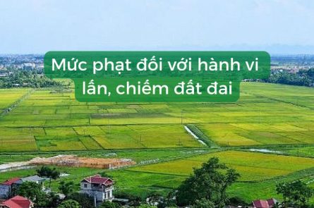 Mức phạt với hành vi lấn chiếm đất đai