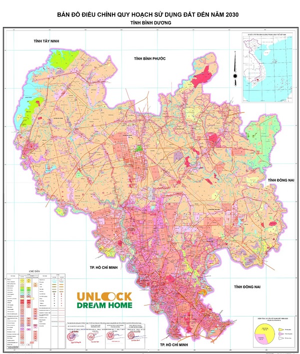 Bản đồ quy hoạch Bình Dương đến 2030