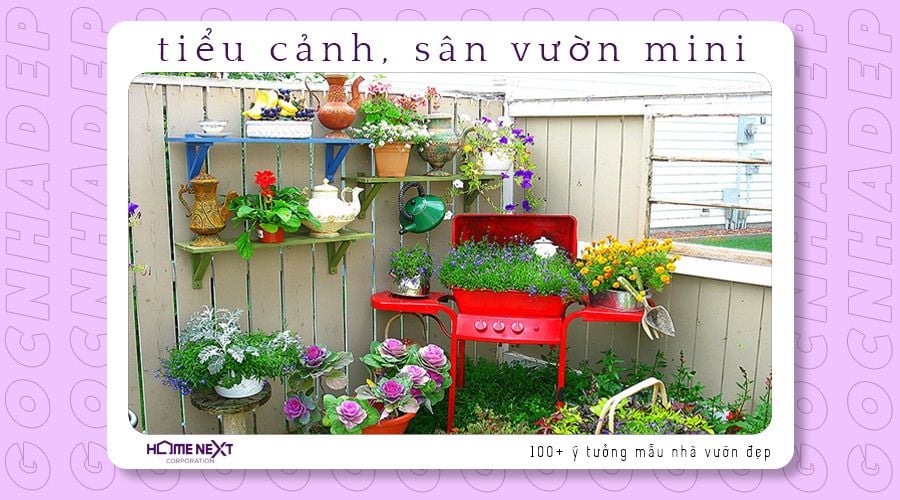 Tiểu cảnh khu vườn thu nhỏ