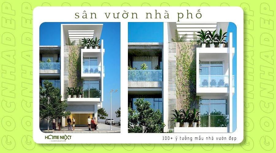 thiết kế sân vườn cho nhà phố