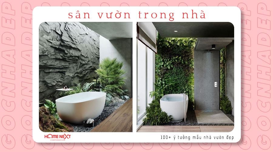 Thiết kế sân vườn trong nhà