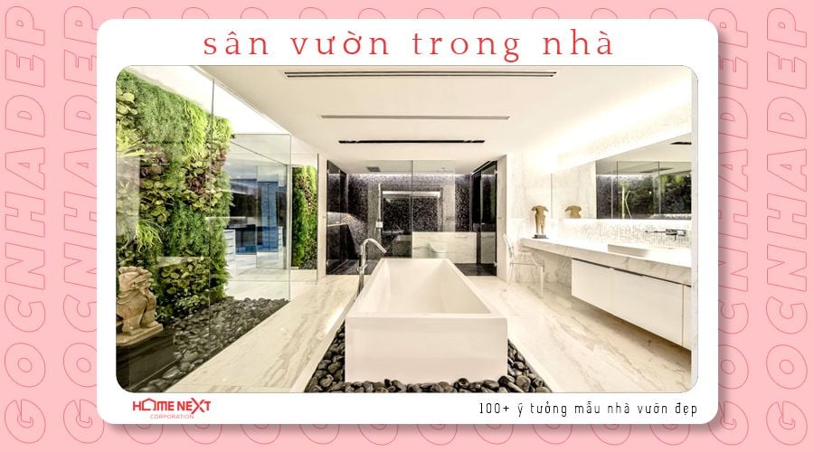 Thiết kế sân vườn trong nhà