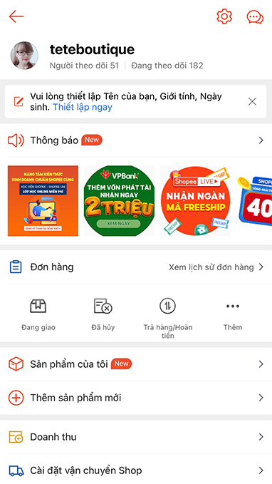 cách bán hàng trên shopee không cần vốn