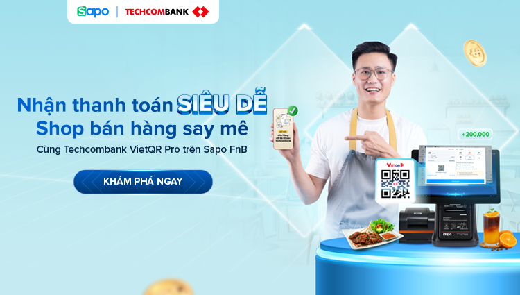 Kết nối giải pháp Techcombank VietQR Pro ngay trên Sapo FnB