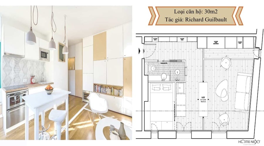 Căn hộ Ewa Czerny, Ba Lan (29m²)