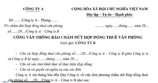 noi-dung-can-co-trong-cong-van-cham-dut-hop-dong-thue-van-phong