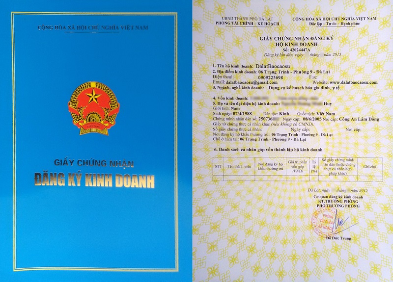 Giấy đăng ký kinh doanh