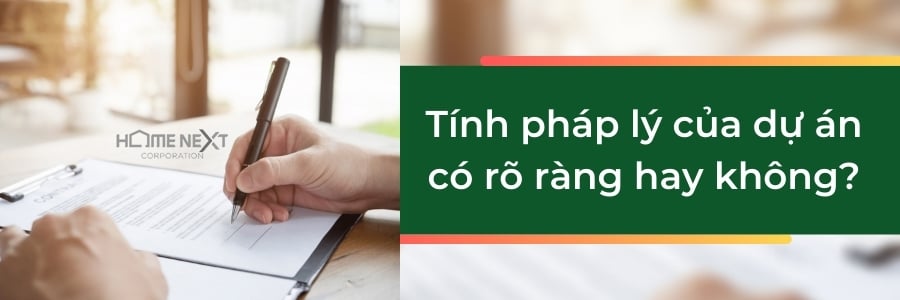 tính pháp lý của dự án